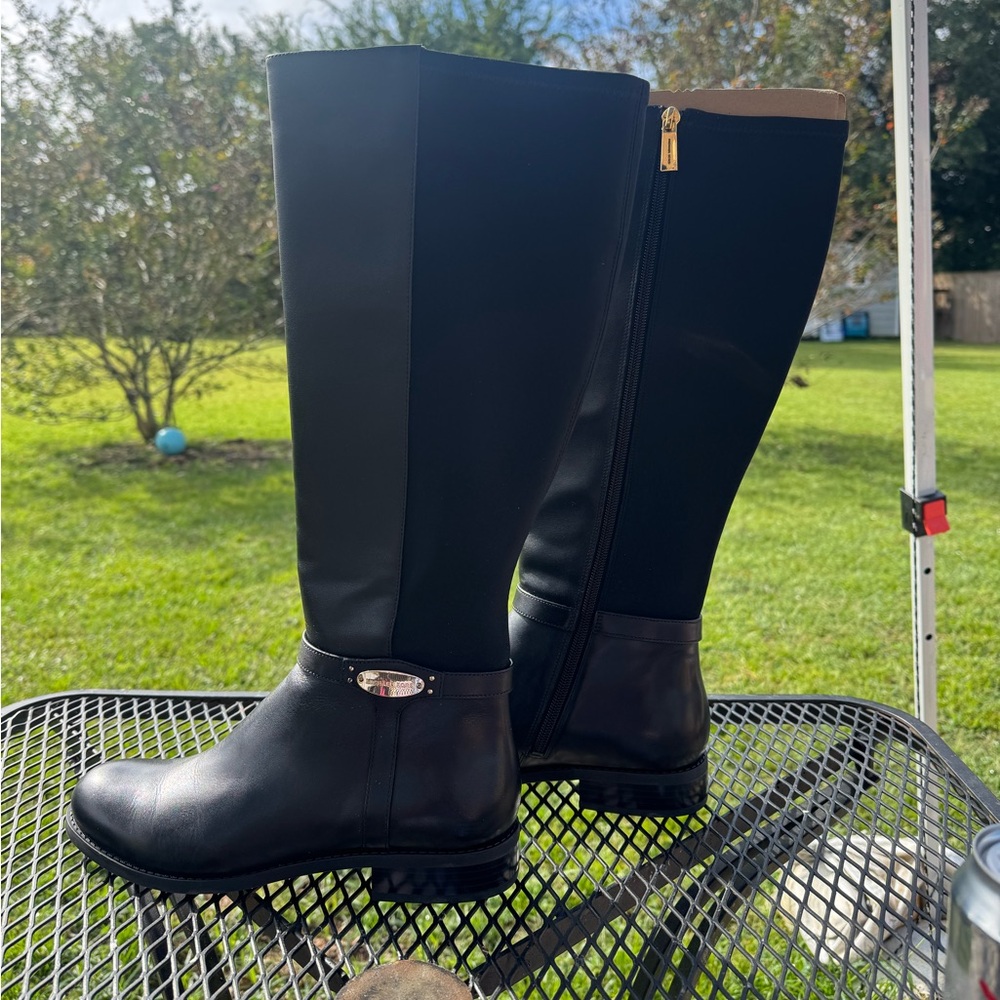 MICHAEL Michael Kors Finley Wide Shaft Riding Boot - Picture 3 of 16